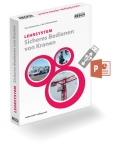 Abbildung des Lehrsystems für die Kranführer-Ausbildung – Zeigt die umfassenden Schulungsunterlagen und Präsentationen für die Ausbildung von Kranführern.